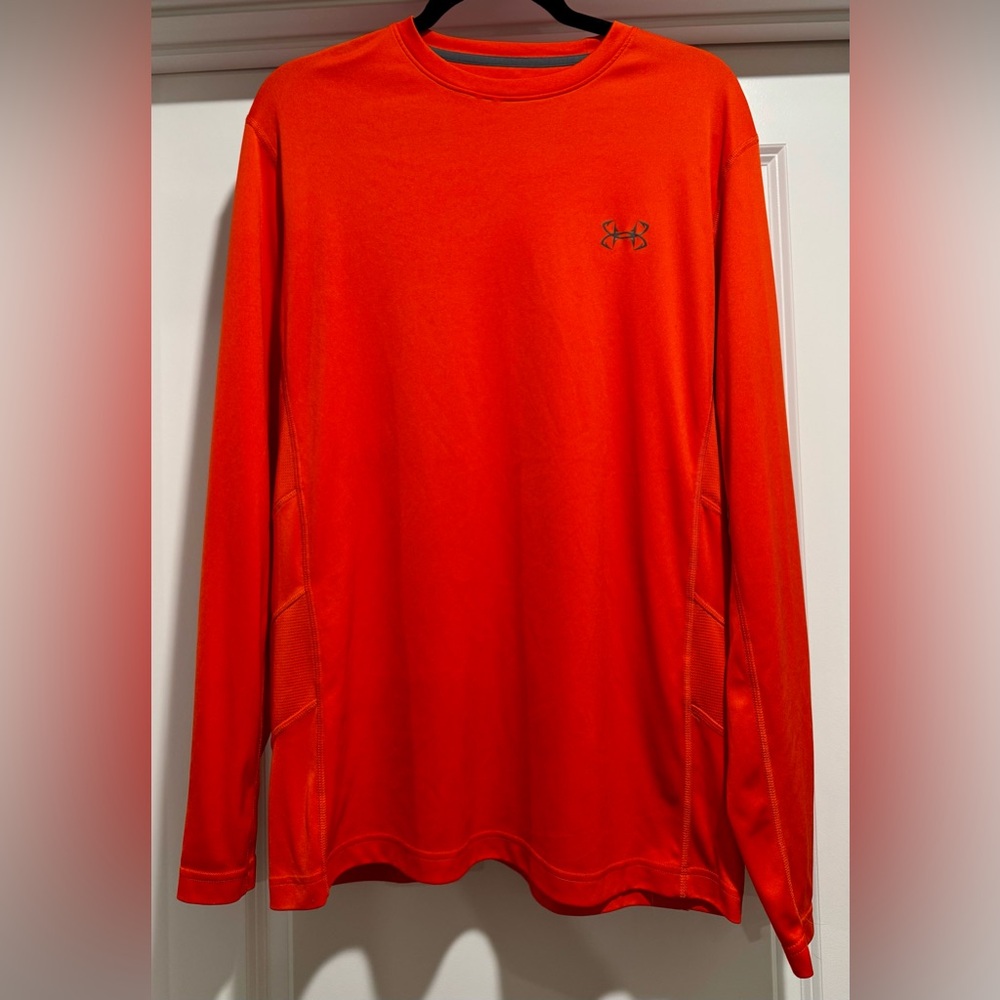 Under Armour Vibrant Orange Heat Gear‎ Shirt